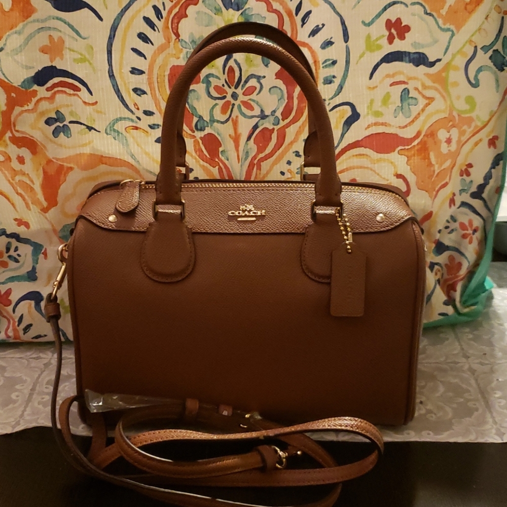 Signature canvas Coach bag strap satchel speddy